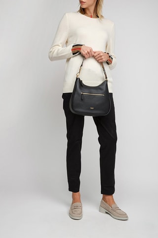 Sac à main en cuir de veau - Noir