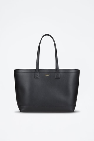Cabas en cuir London - Noir