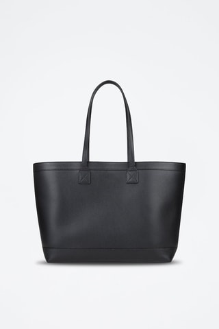 Cabas en cuir London - Noir