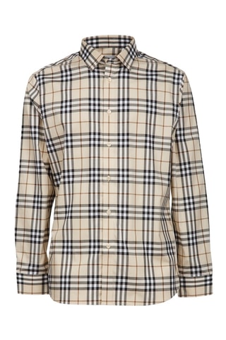 Chemise en coton Shefford - Beige moderne