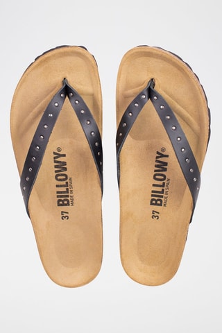 Infradito in pelle - Nero