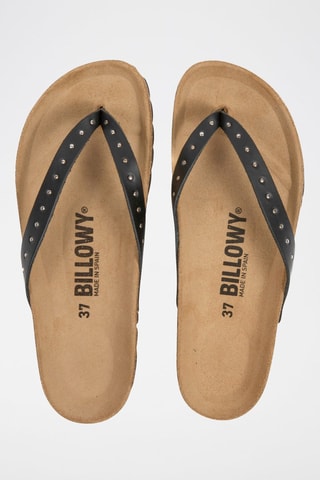 Infradito in pelle - Nero