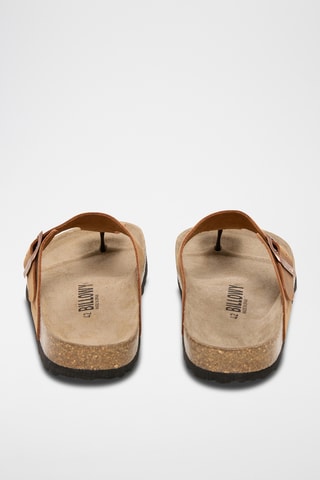 Sandali in pelle - Marrone