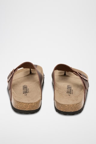 Sandali in pelle - Marrone