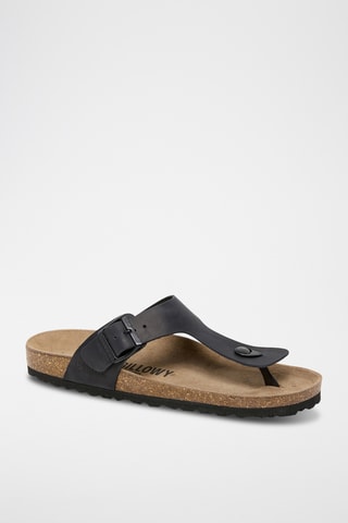 Sandali in pelle - Nero