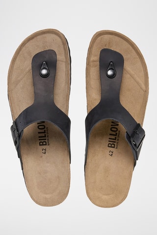 Sandali in pelle - Nero