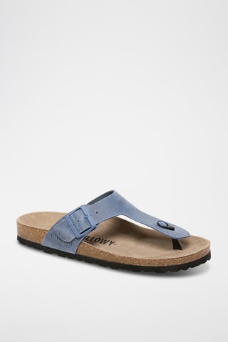 Sandali in pelle - Blu