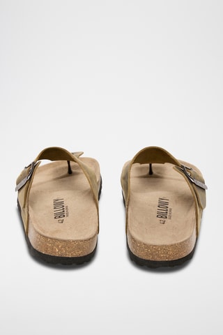 Sandali in pelle - Kaki