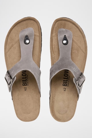 Sandali in pelle - Grigio