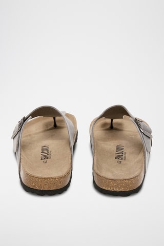 Sandali in pelle - Grigio