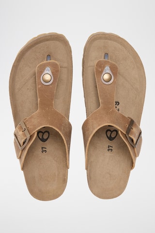 Sandali in pelle - Marrone