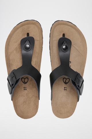 Sandali in pelle - Nero