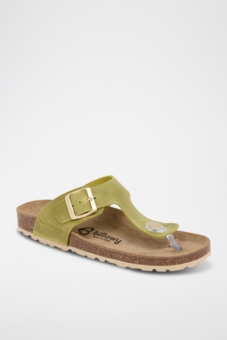 Sandali in pelle - Verde