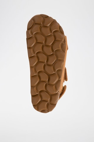 Sandali in pelle scamosciata - Cammello