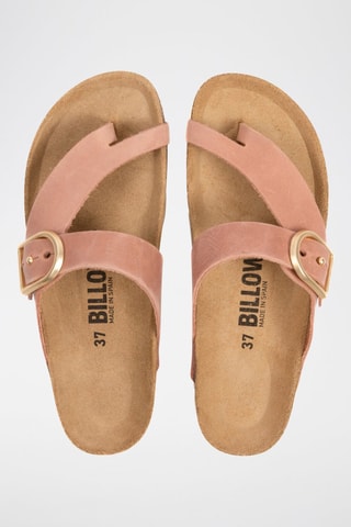 Sandali in pelle scamosciata - Rosa