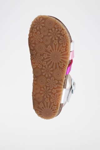 Sandali Rosso - Argentato e fucsia