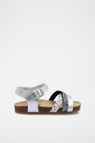 Sandali Rosso - Argentato