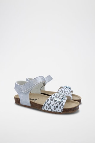 Sandali Rosso - Argentato e bianco