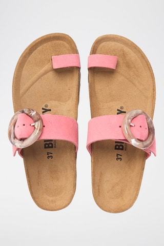 Sandali in pelle scamosciata - Rosa