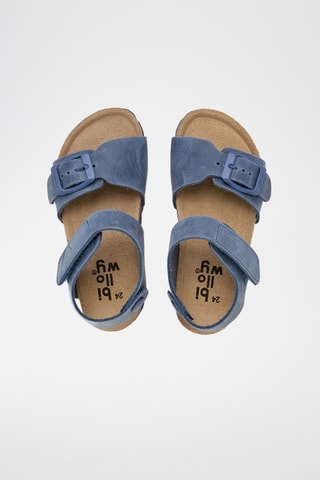 Sandali in pelle - Blu