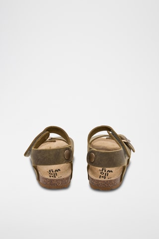 Sandali in pelle - Marrone