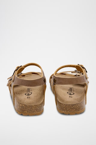 Sandali in pelle - Marrone