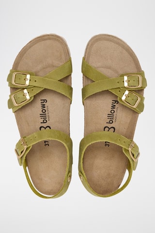 Sandali in pelle - Verde