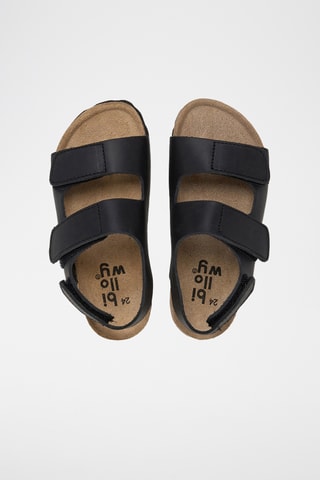 Sandali in pelle - Nero