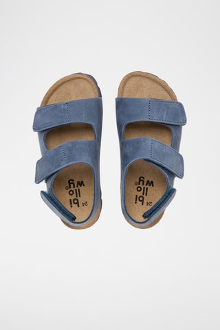 Sandali in pelle - Blu