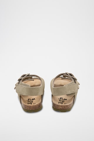 Sandali in pelle - Kaki