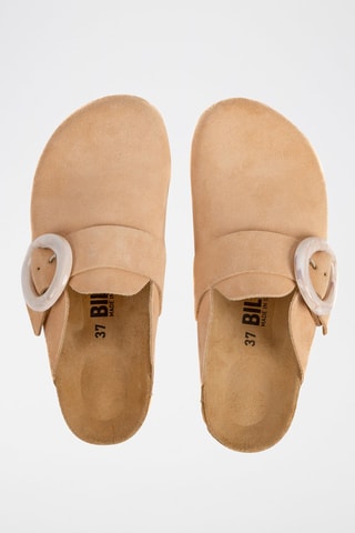 Sabots en cuir - Saumon