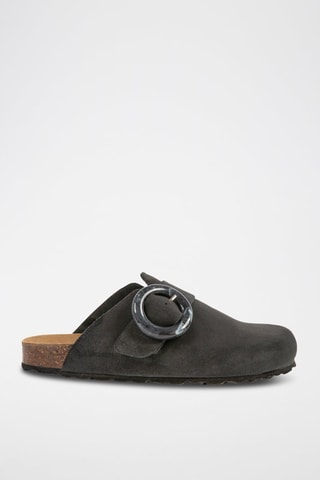 Sabot in pelle - Nero