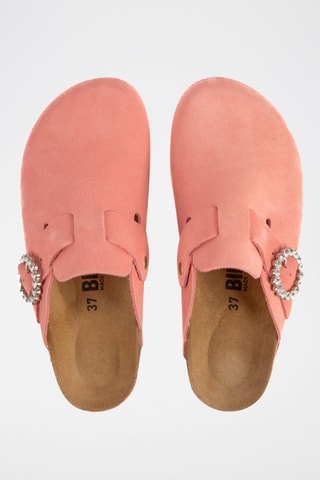 Sabot in pelle scamosciata - Rosa