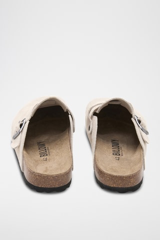 Sabot in pelle - Beige