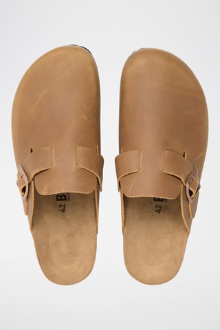 Sabot in pelle - Marrone