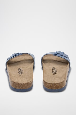 Ciabatte in pelle - Blu