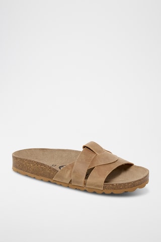 Ciabatte in pelle - Beige