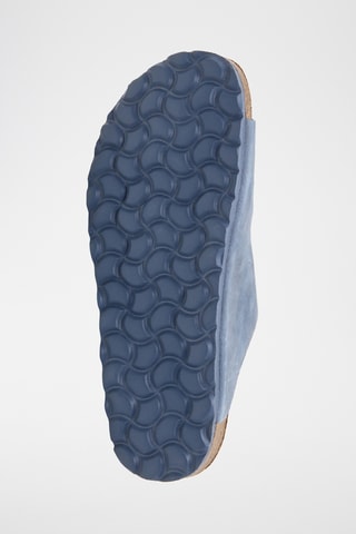 Ciabatte in pelle - Blu