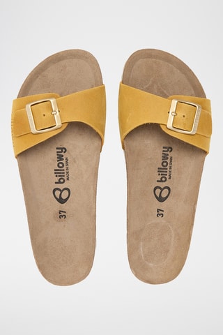 Ciabatte in pelle - Giallo