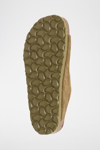 Ciabatte in pelle scamosciata - Kaki