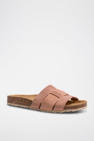 Ciabatte in pelle scamosciata - Rosa