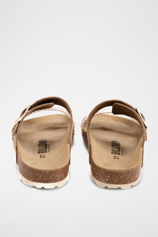 Ciabatte in pelle scamosciata - Marrone chiaro