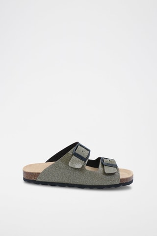 Ciabatte Rosso - Kaki melange