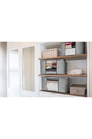 3 housses de rangement grand format  - Gris foncé - 90 l