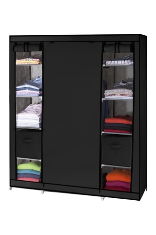 Armoire de rangement 3 portes - Noir