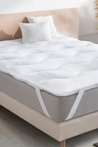 Surmatelas 1000GSM plumes d'oie anti acariens