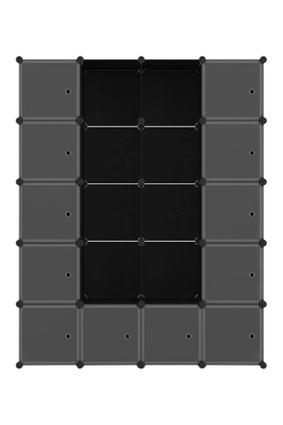 Armoire de rangement multifonctions -  Noir