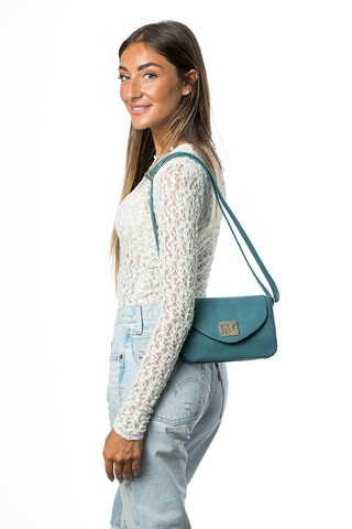 Borsa a tracolla Sarah - Blu e dorato