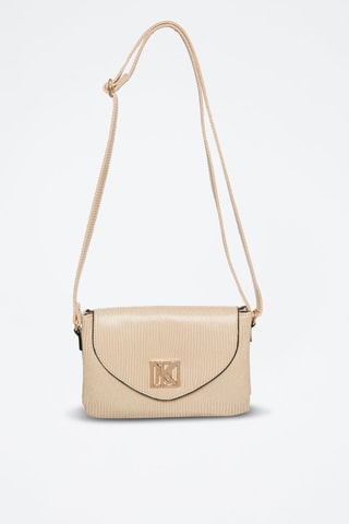 Borsa a tracolla Sarah - Beige e dorato