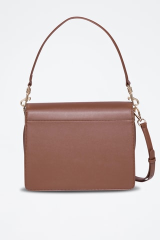 Borsa a tracolla in crosta di pelle Maureen - Cammello